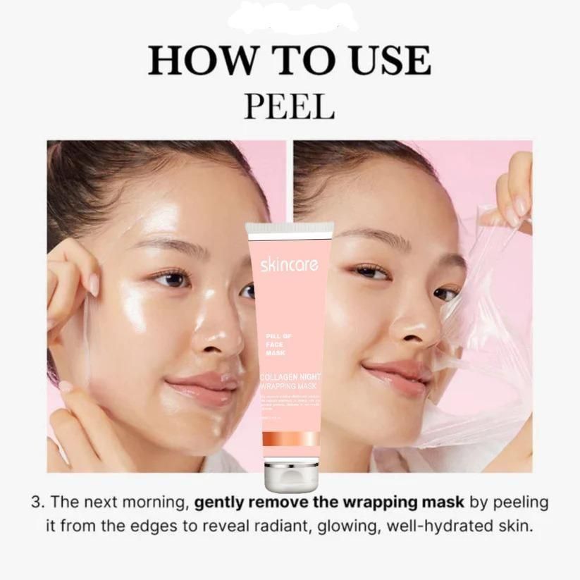 Collagen Night Wrapping Peel Off Mask Pack (Buy 1 Get 1 Free)